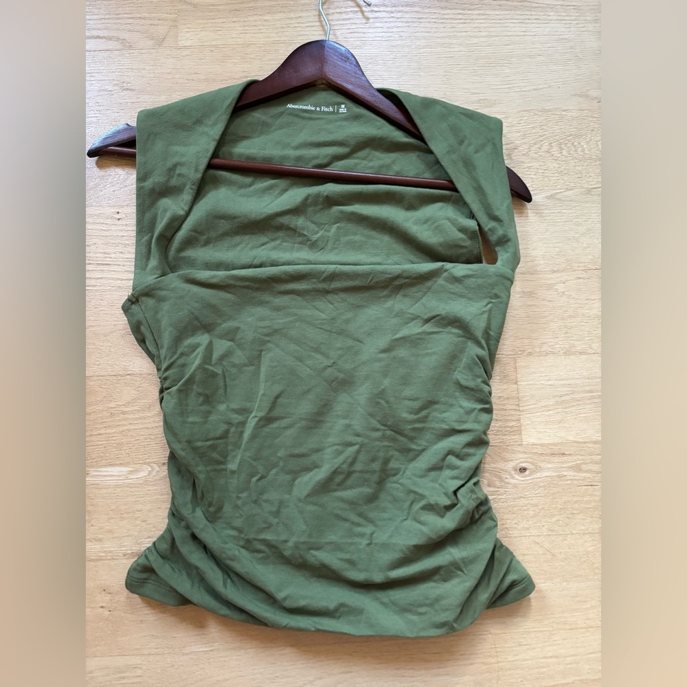 Abercrombie & Fitch Green Sleeveless Top